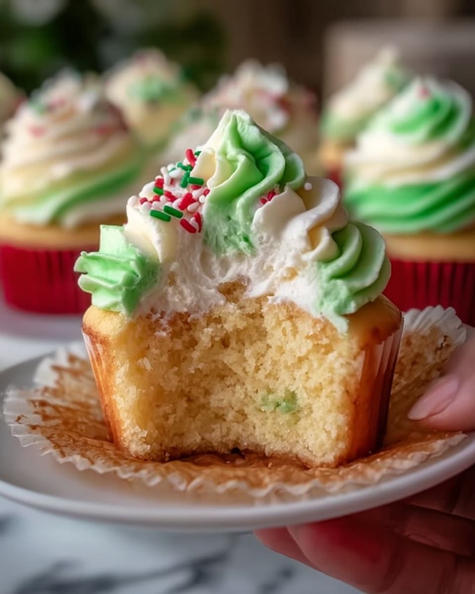 White Chocolate Peppermint Cupcakes Recipe - Recipe Image