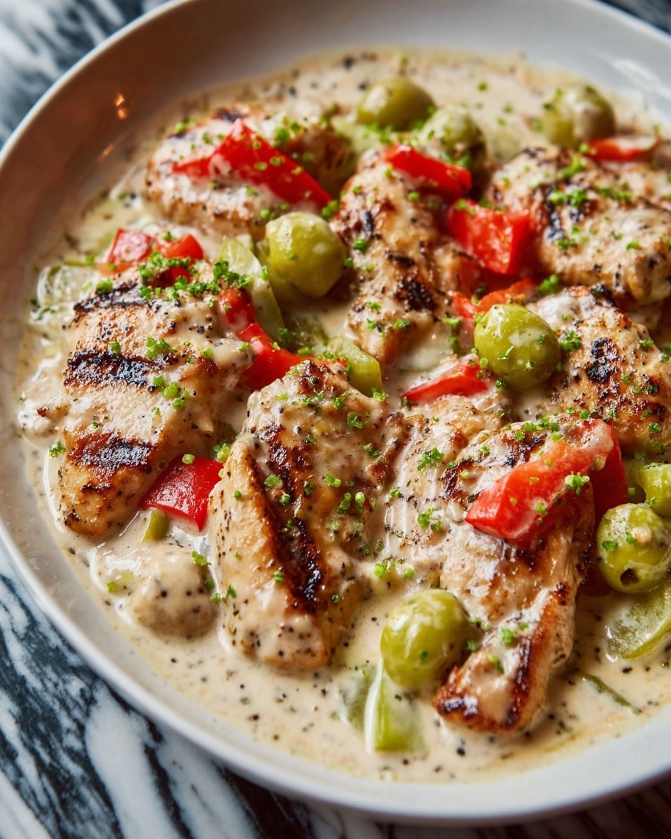 Creamy Pepperoncini Chicken Skillet Recipe - Recipe Image
