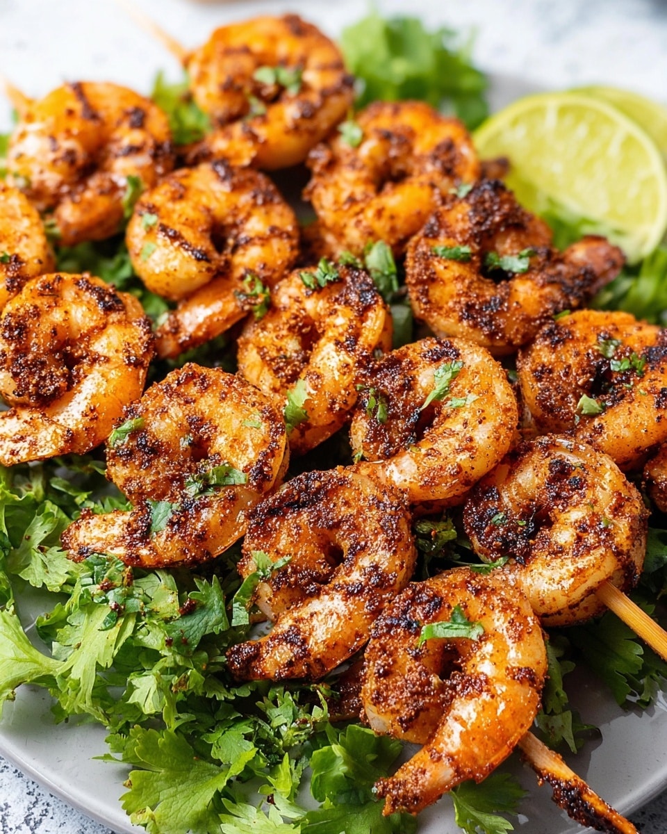 Grilled Cajun Shrimp Skewers Recipe - Recipe Image