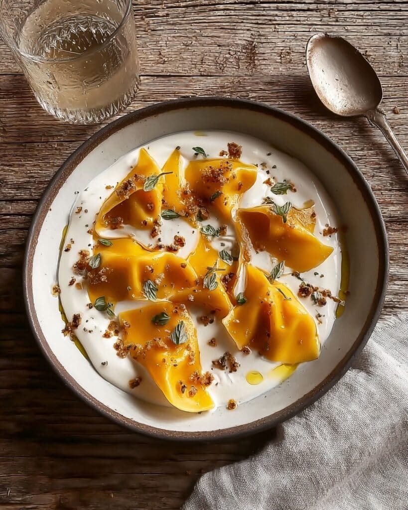 Red Kuri Squash and Goat’s Cheese Manti Recipe