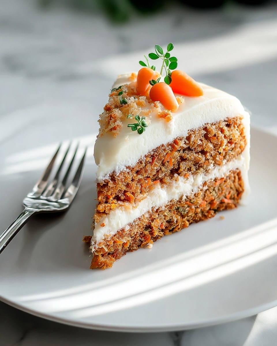 Simple Carrot Cake with Cream Cheese Frosting Recipe - Recipe Image