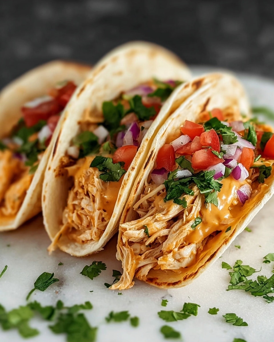Queso Chicken Tacos Recipe - Recipe Image
