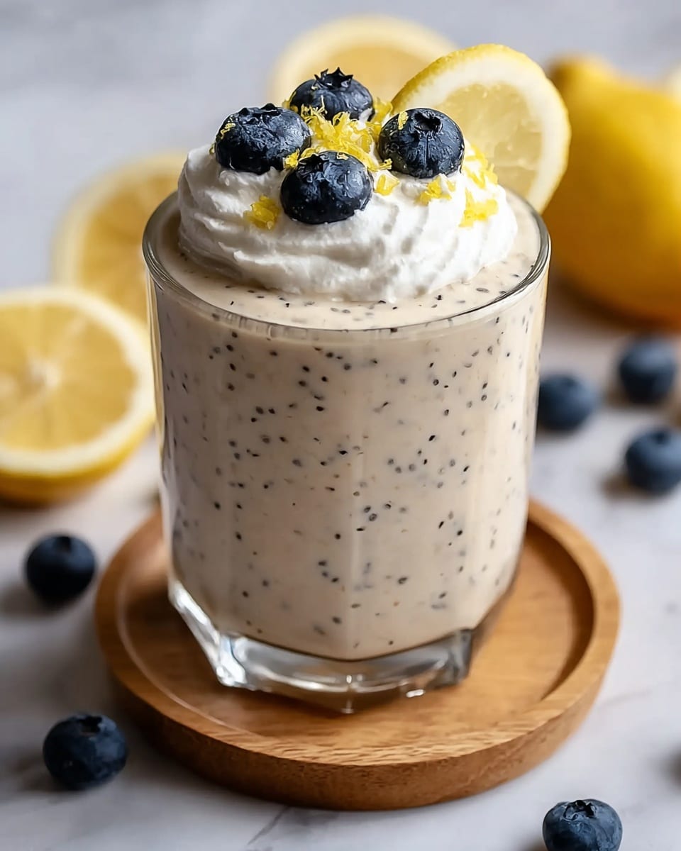 Vegan Lemon Poppy Seed Overnight Oats Recipe - Recipe Image