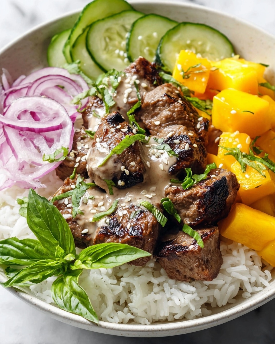Teriyaki Salmon Rice Bowl with Mango Recipe - Recipe Image