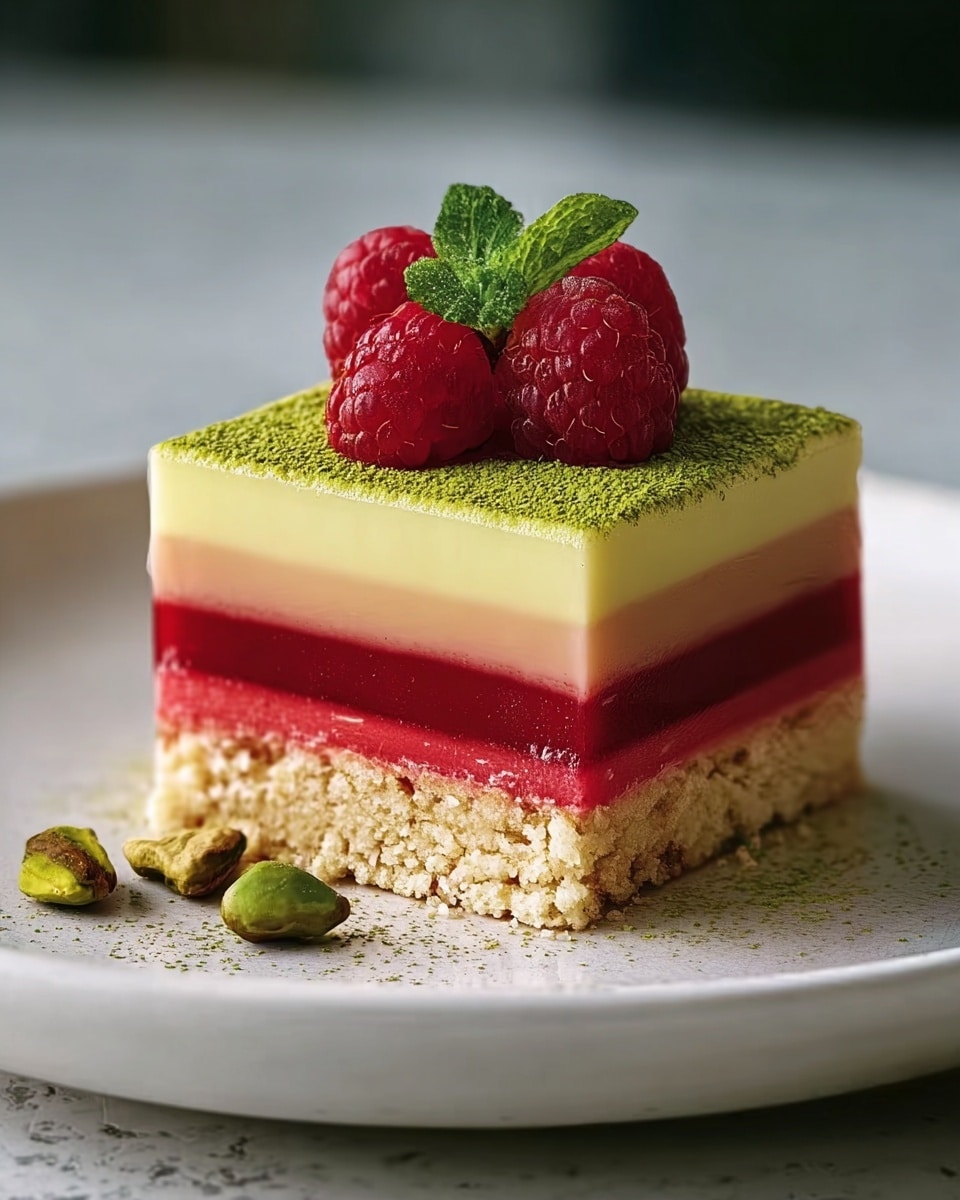 Raspberry Pistachio Entremet Recipe - Recipe Image