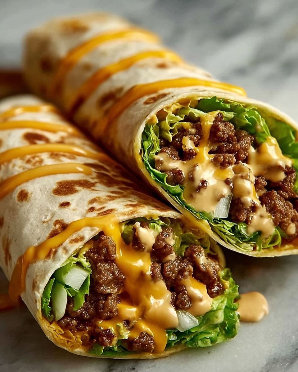 Big Mac Wraps Recipe - Recipe Image