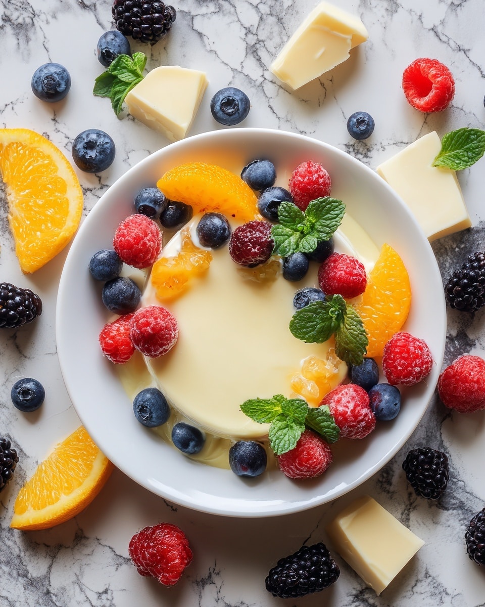Vanilla Pudding with Fresh Fruit Recipe - Recipe Image