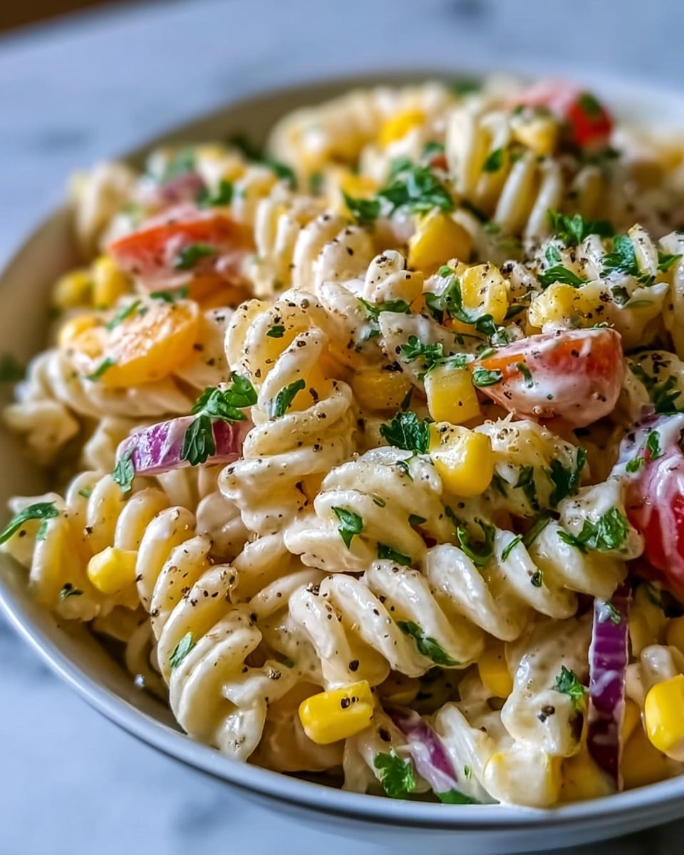 Mexican Street Corn Pasta Salad Recipe - Recipe Image
