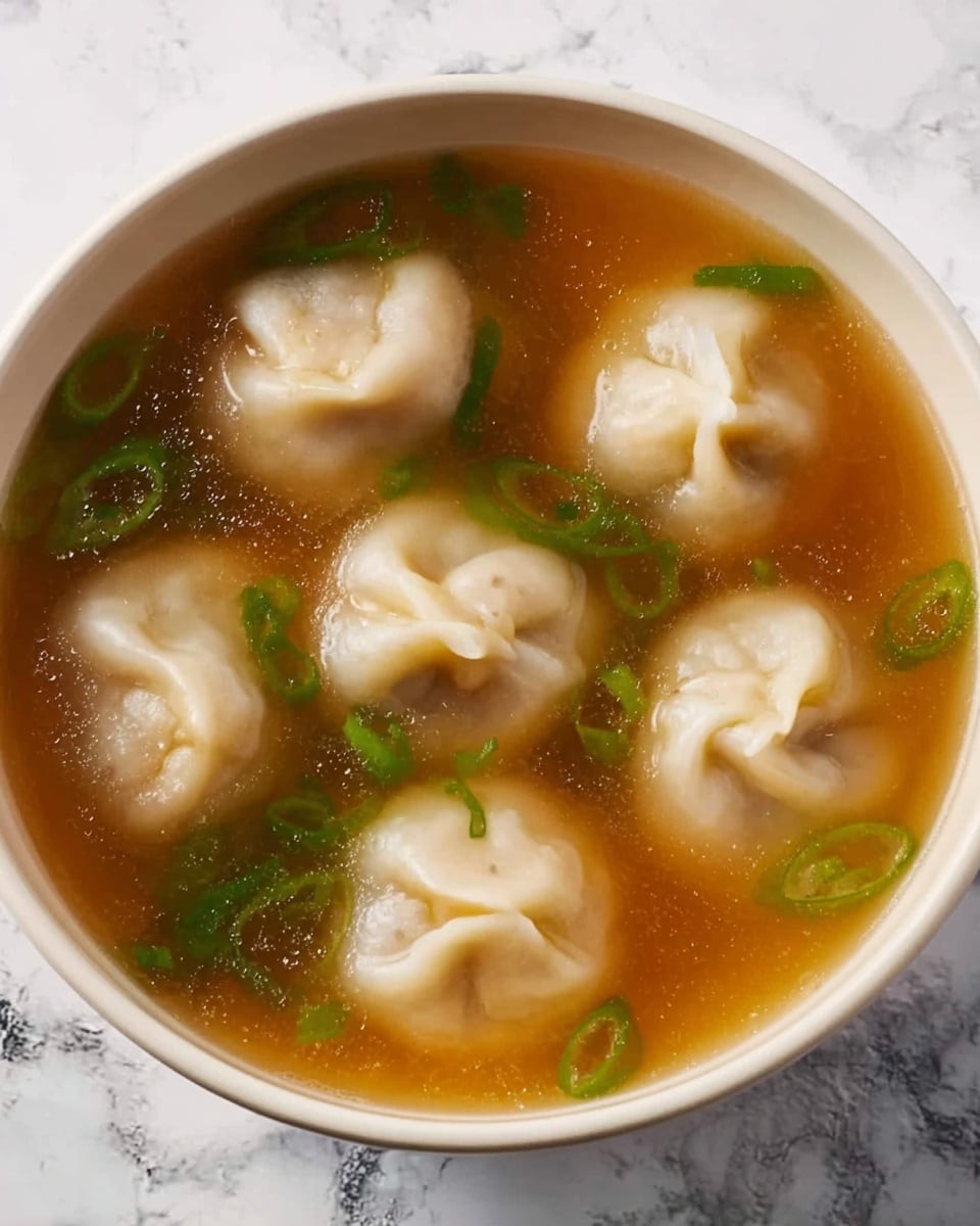 Wonton Soup Recipe with Pork and Bok Choy Recipe - Recipe Image