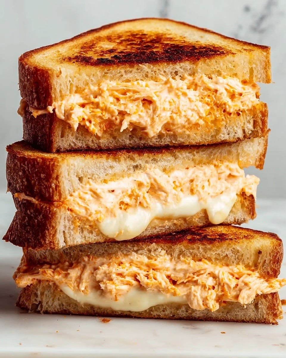 Buffalo Chicken Grilled Cheese Recipe - Recipe Image