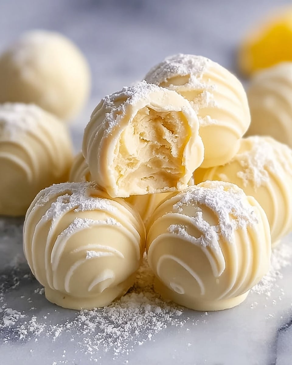 White Chocolate Lemon Truffles Recipe - Recipe Image