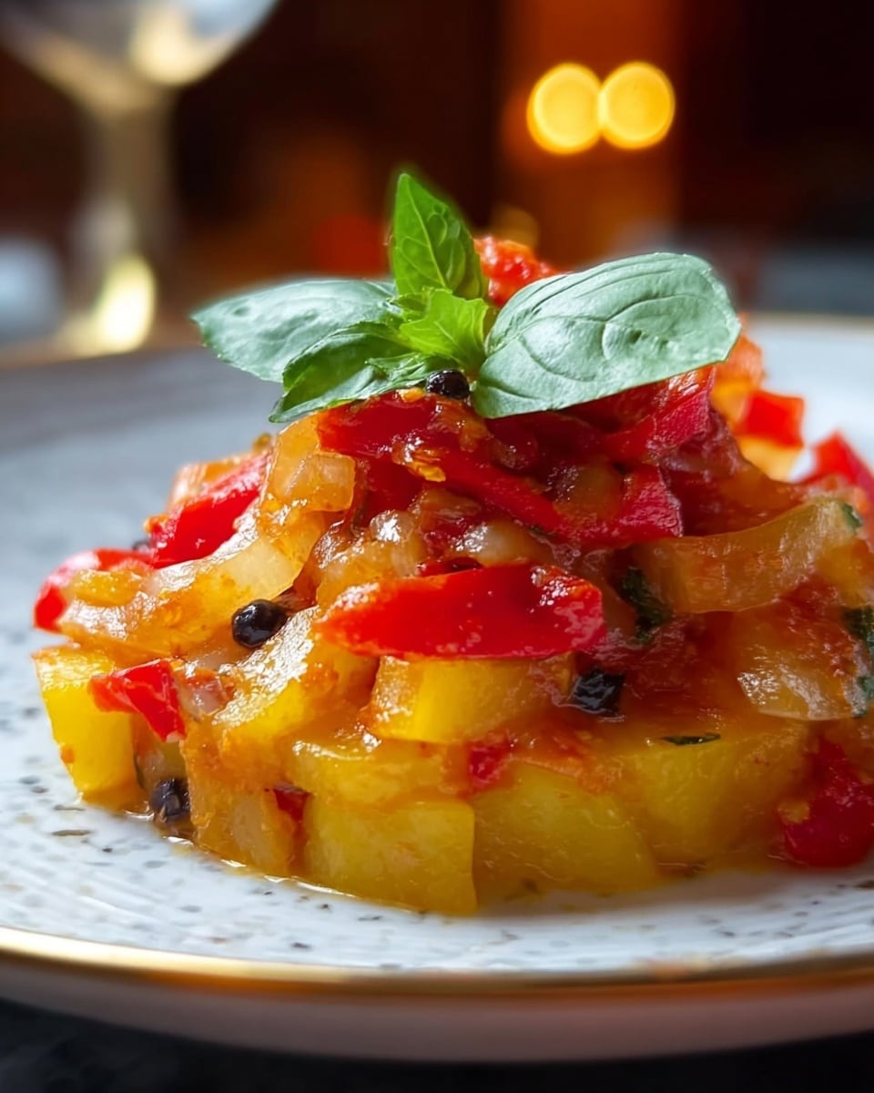 Italian Bell Pepper and Onion Scarpaccia Recipe - Recipe Image