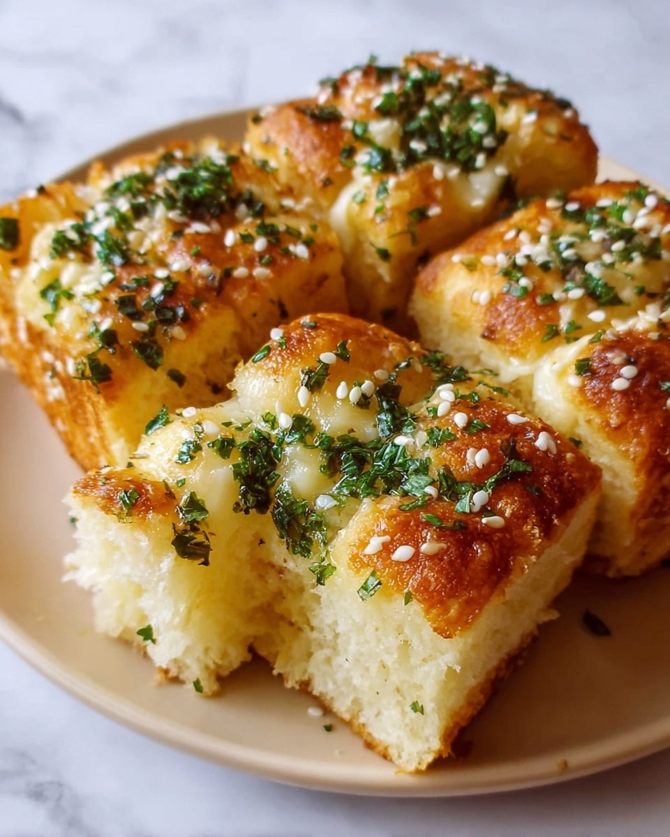 Korean Garlic Cheese Bread Recipe - Recipe Image