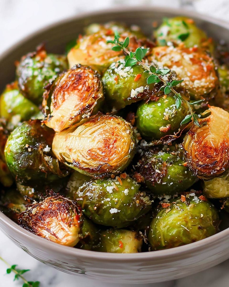 Garlic Parmesan Brussels Sprouts Recipe - Recipe Image