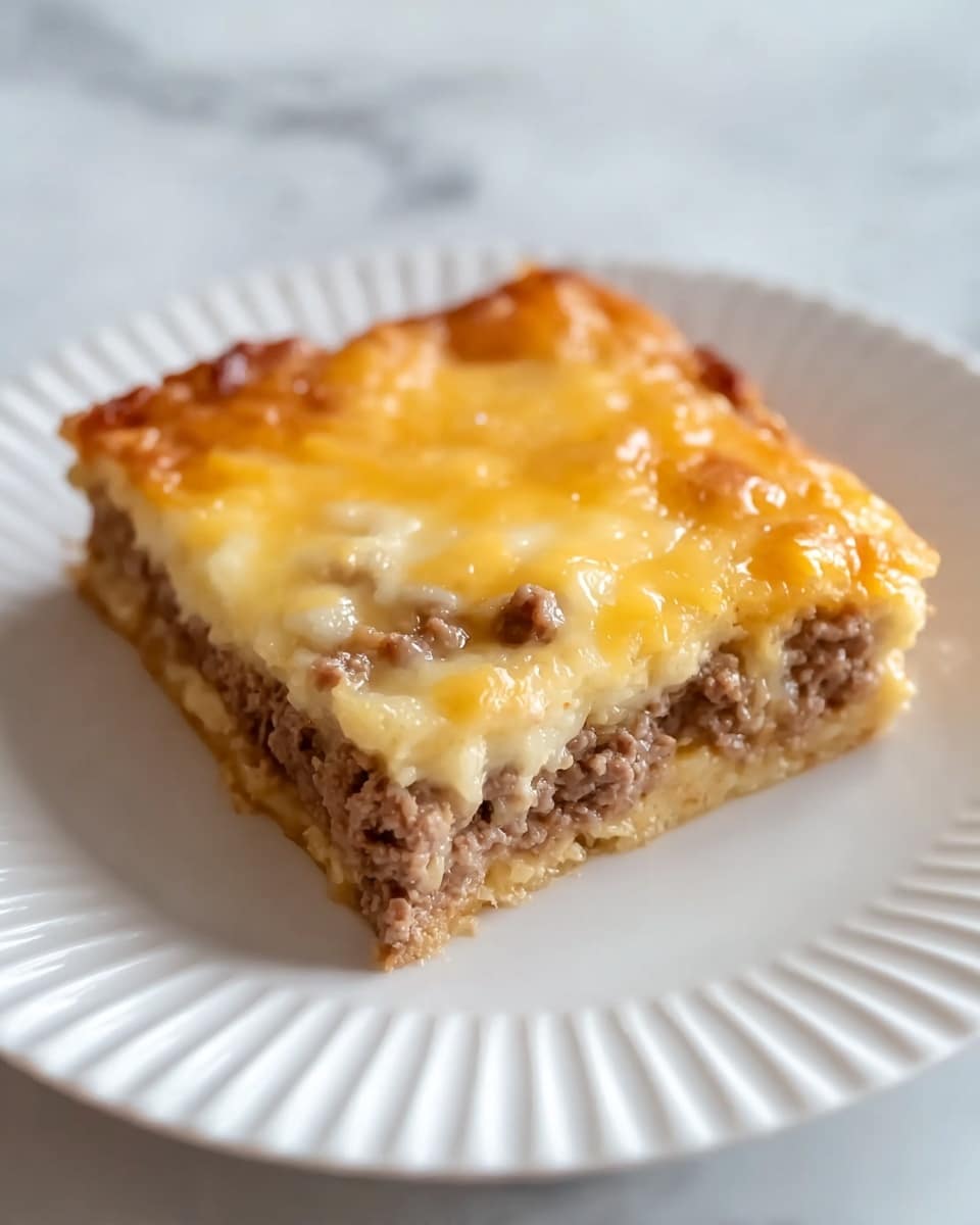 Breakfast Casserole with Crescent Rolls, Sausage, and Cheddar Recipe - Recipe Image