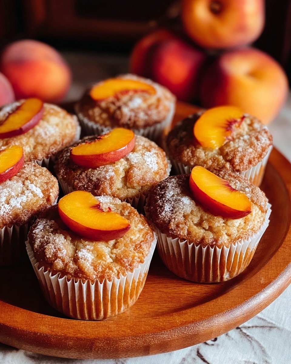Peach Financiers: Elegant French Almond Cakes Recipe - Recipe Image