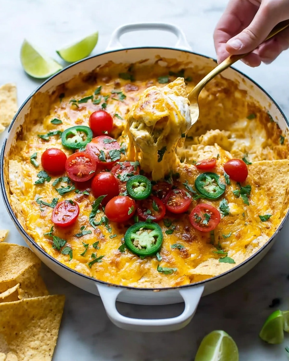 Super Easy Chicken Nacho Casserole Recipe - Recipe Image
