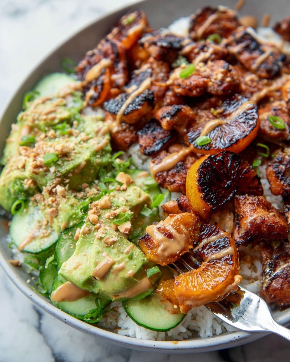 Spicy Chicken Yum Yum Rice Bowls Recipe - Recipe Image