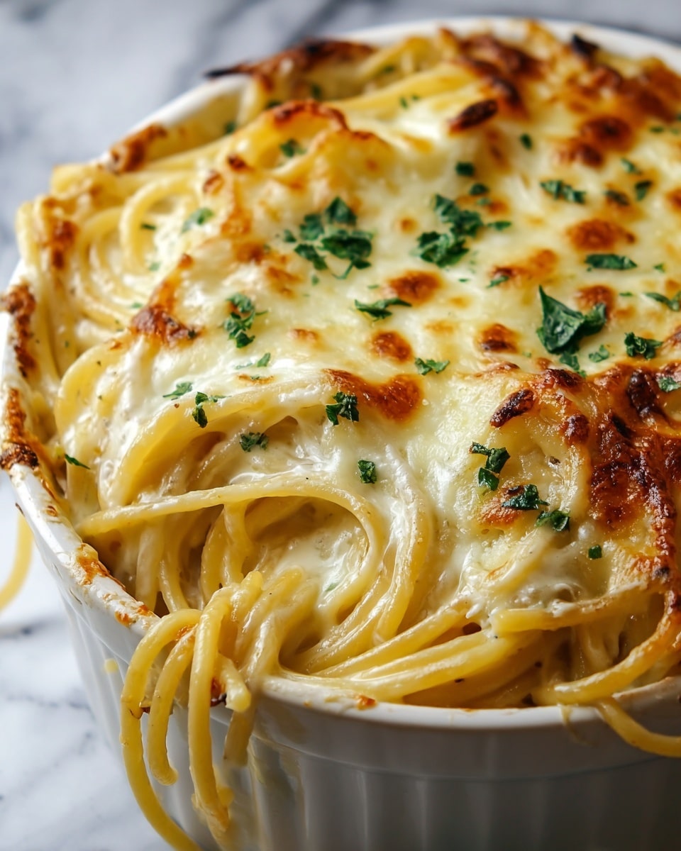 Baked Cream Cheese Spaghetti Recipe - Recipe Image