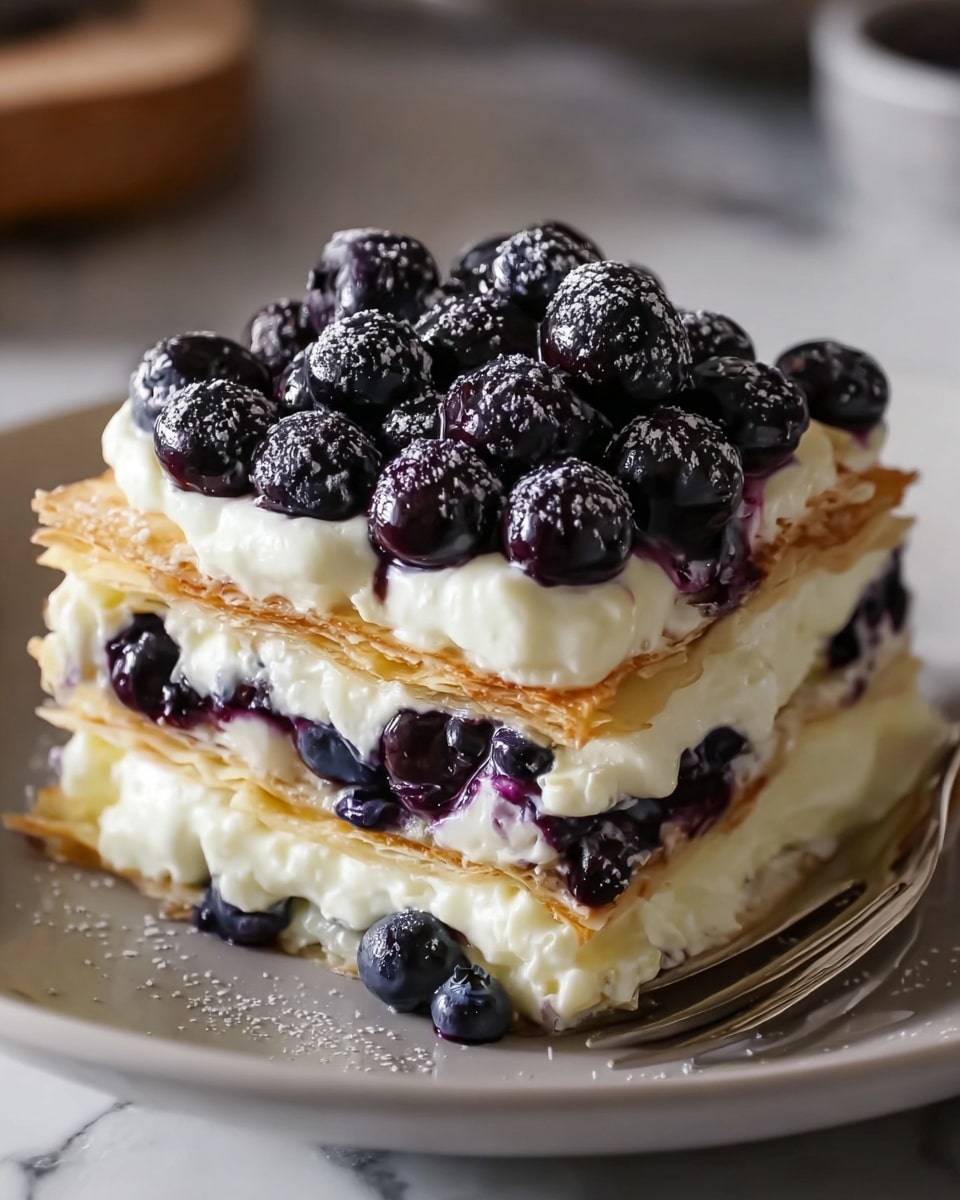 White Chocolate Blueberry Lasagna Recipe - Recipe Image