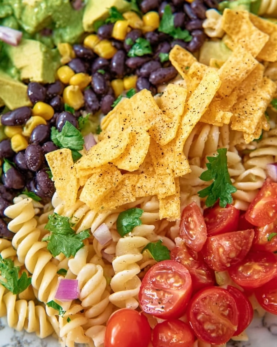 Ranch Taco Pasta Salad Recipe - Recipe Image