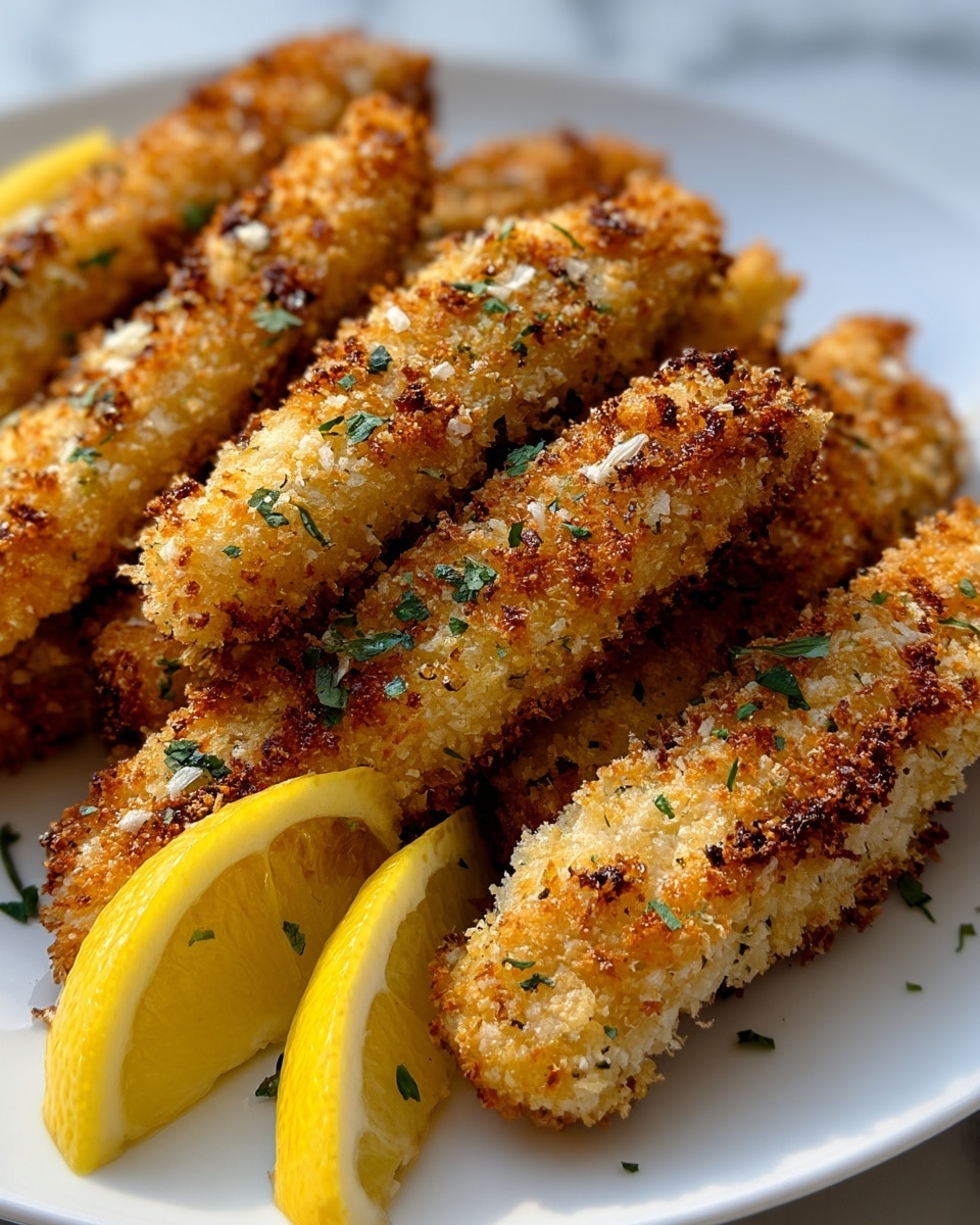 Lemon Garlic Parmesan Chicken Tenders Recipe - Recipe Image