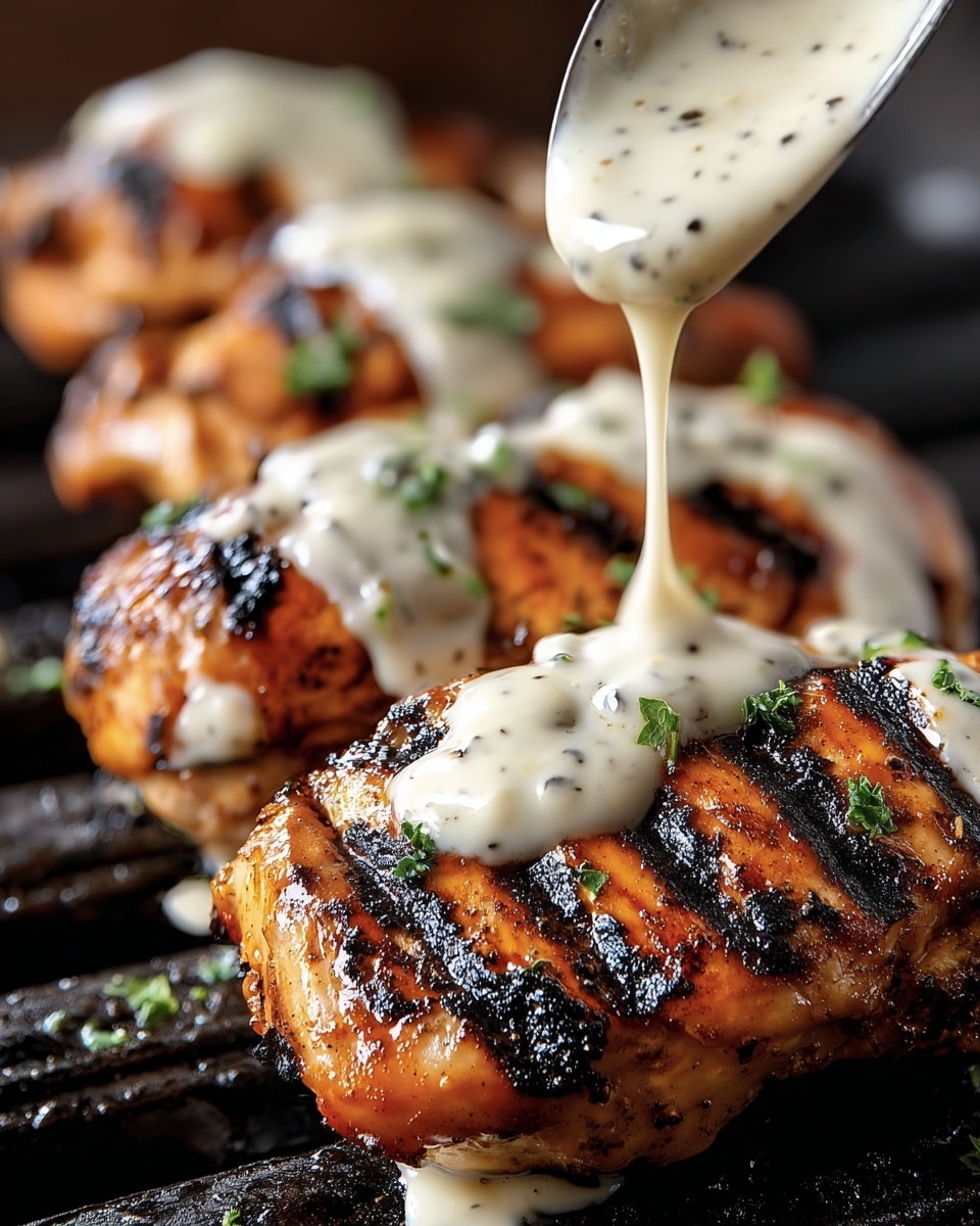 Cajun Grilled Chicken with Alabama White Sauce Recipe - Recipe Image