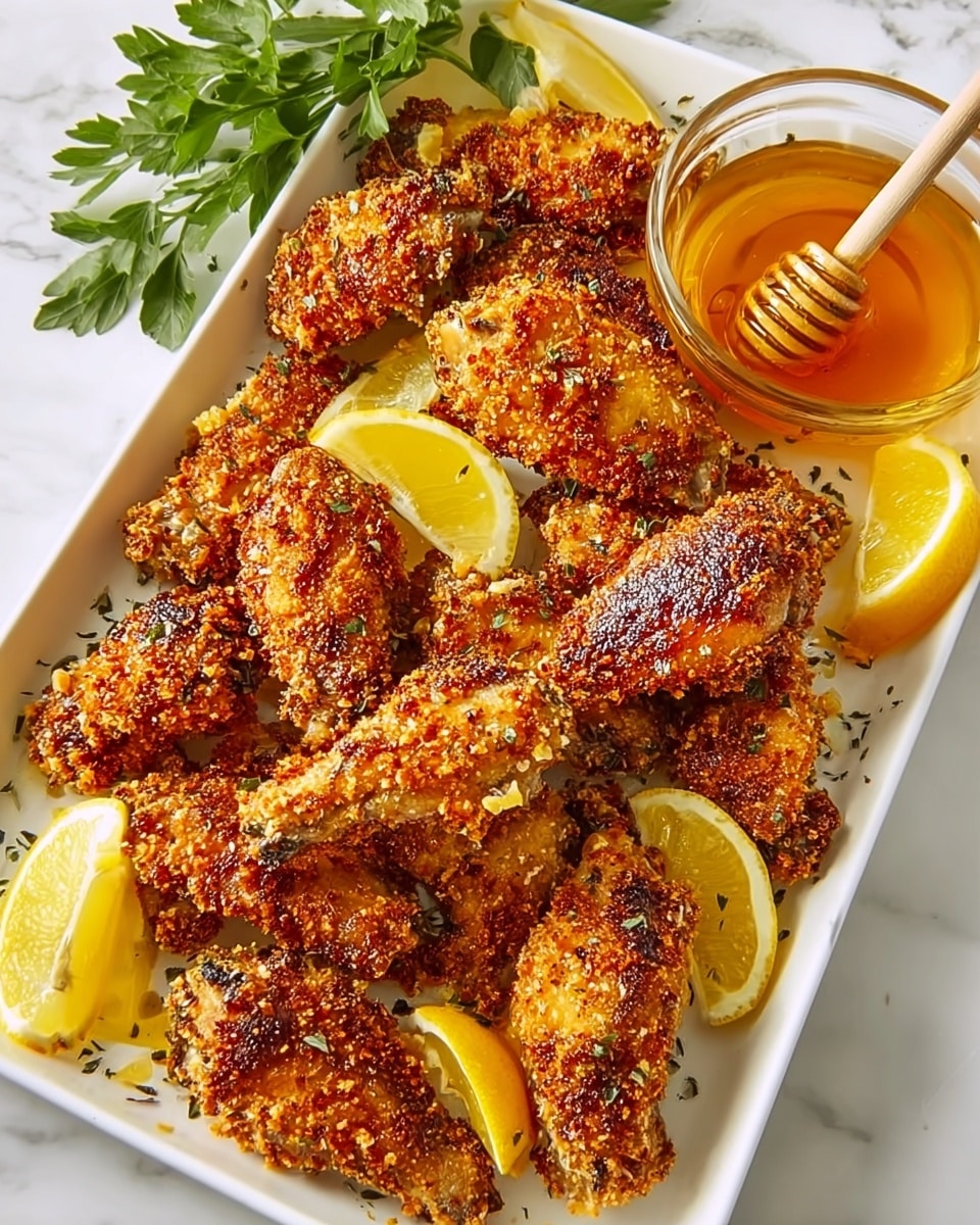 Lemon Pepper Chicken Tenders with Honey Butter Sauce Recipe - Recipe Image