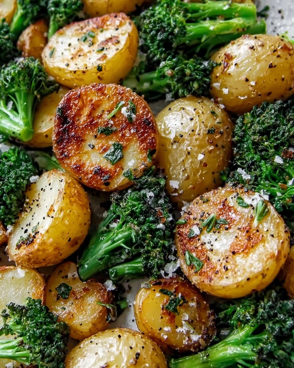 Roasted Parmesan Potatoes & Broccoli Recipe - Recipe Image