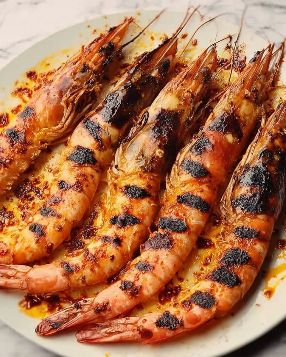 Char-Grilled King Prawns with Lemon Recipe - Recipe Image
