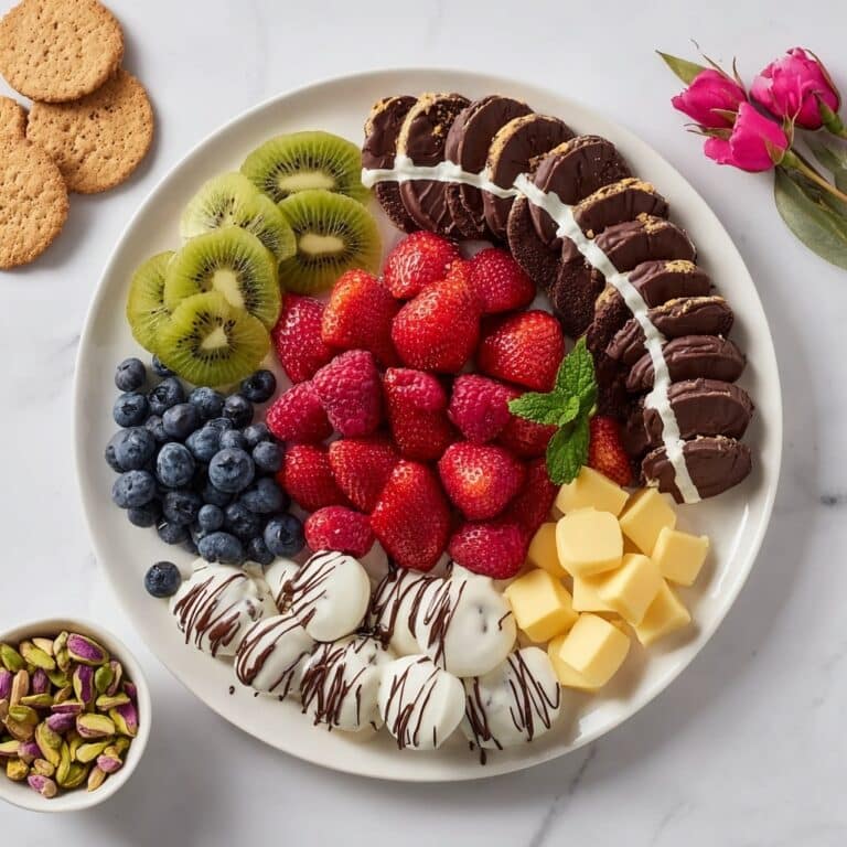 Fruit and Chocolate Symmetry Dessert Platter Recipe
