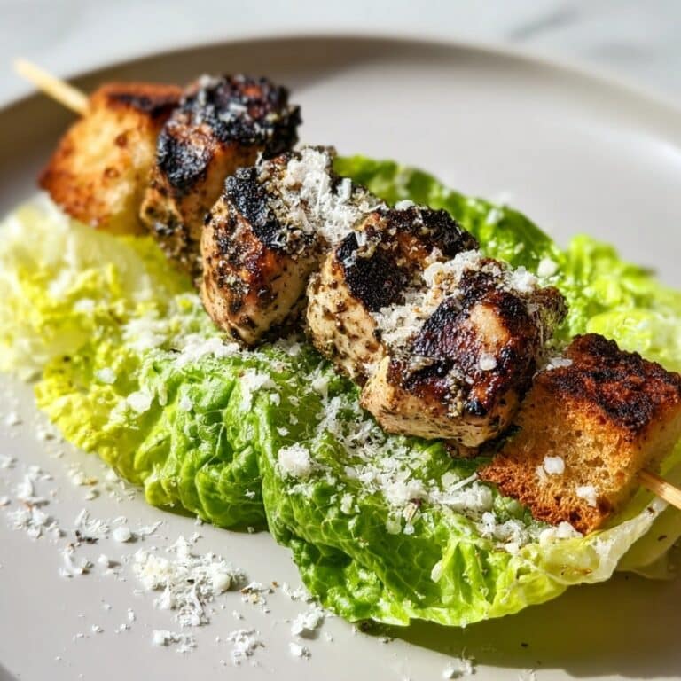 Chicken Caesar Salad Skewers Recipe