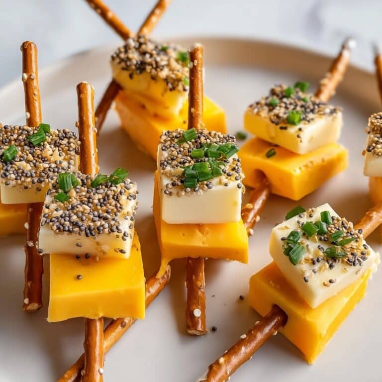 Cheddar Cubes Pretzel Sparklers Recipe