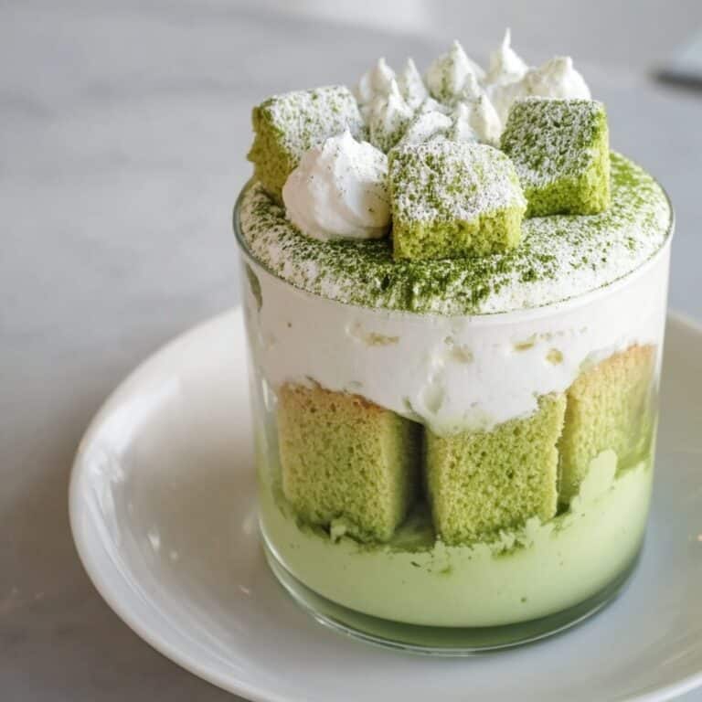 Matcha Mascarpone Tiramisu Cups Recipe