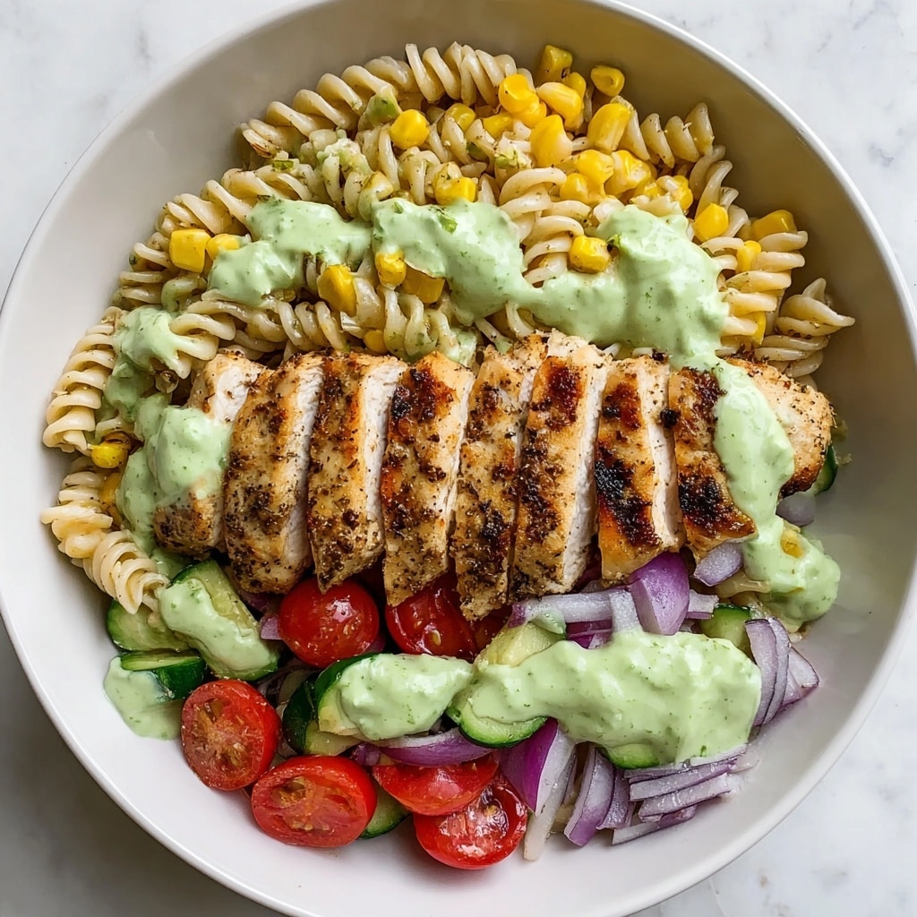 Peruvian Aji Verde Chicken Pasta Recipe - Recipe Image