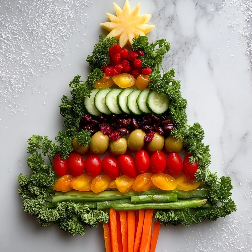 Healthy Christmas Veggie Tree Recipe - Recipe Image
