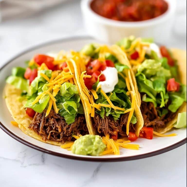 Crock Pot Shredded Beef Tacos Recipe
