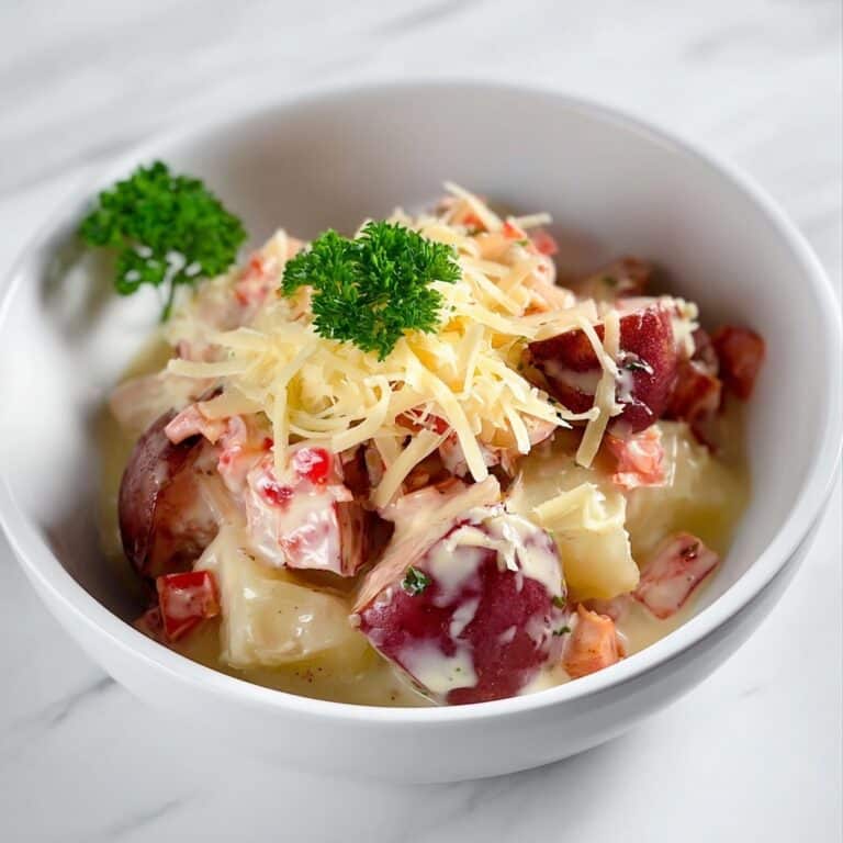 Slow Cooker Scalloped Potatoes and Ham Alfredo Recipe