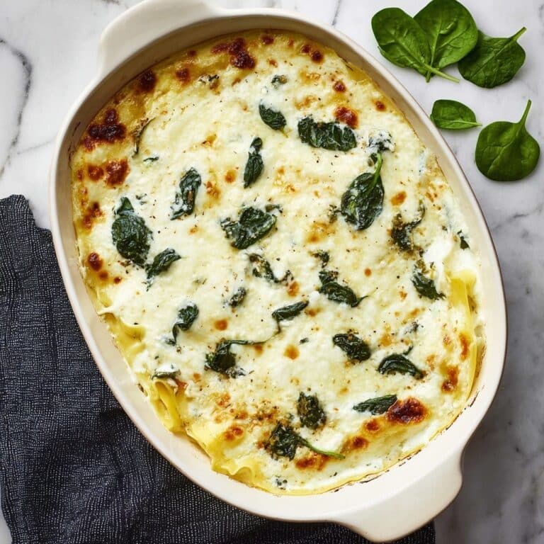 White Chicken and Spinach Lasagna Recipe