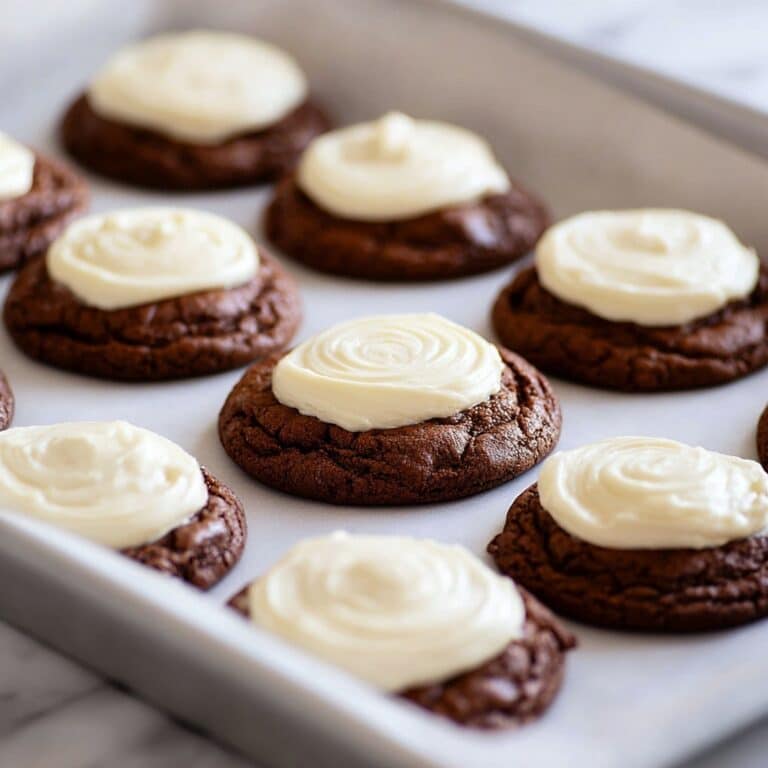 Brownie Mix Cookies with Cream Cheese Frosting Recipe