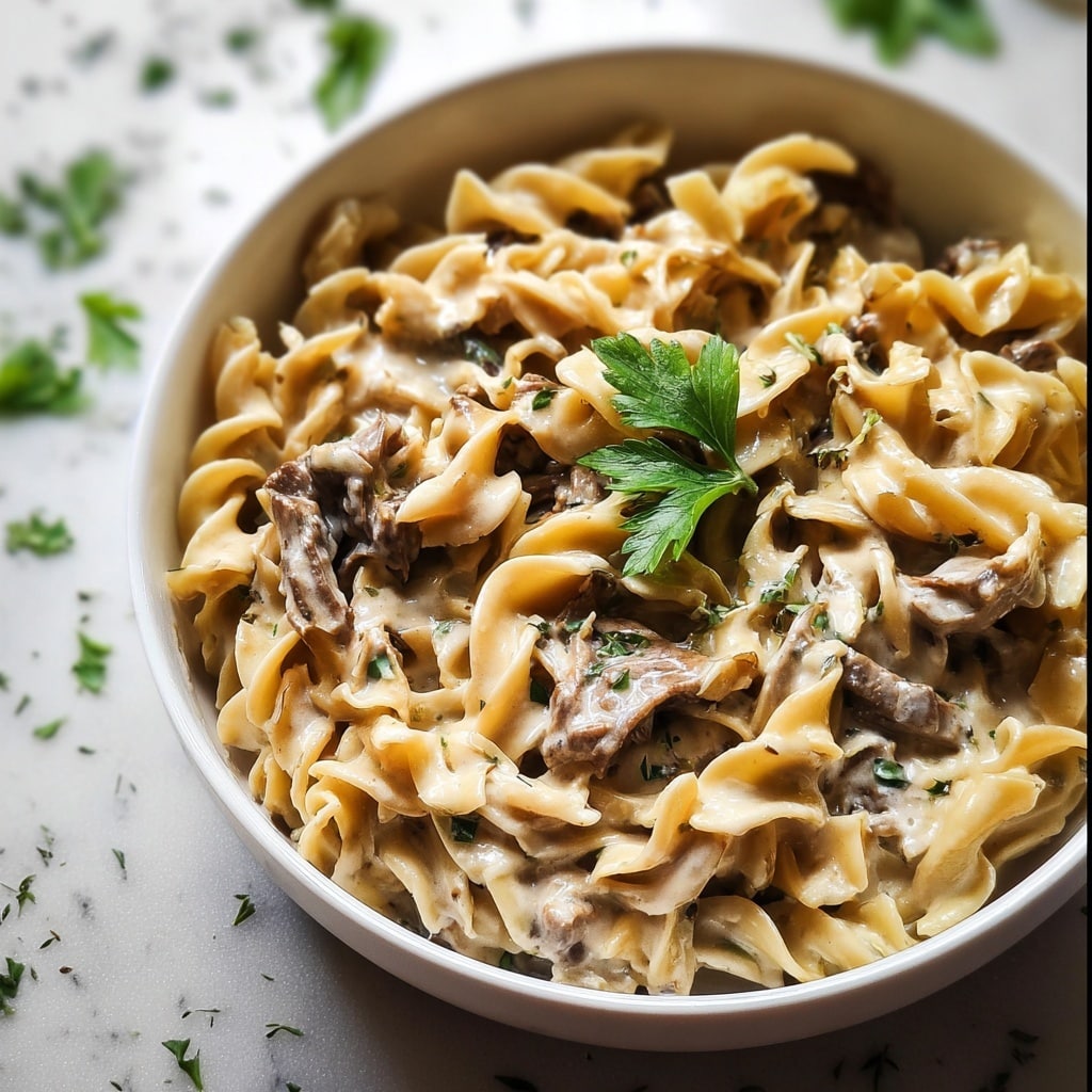 Slow Cooker Beef Stroganoff Recipe