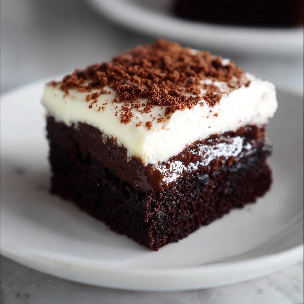 Thin Mint Chocolate Poke Cake Recipe
