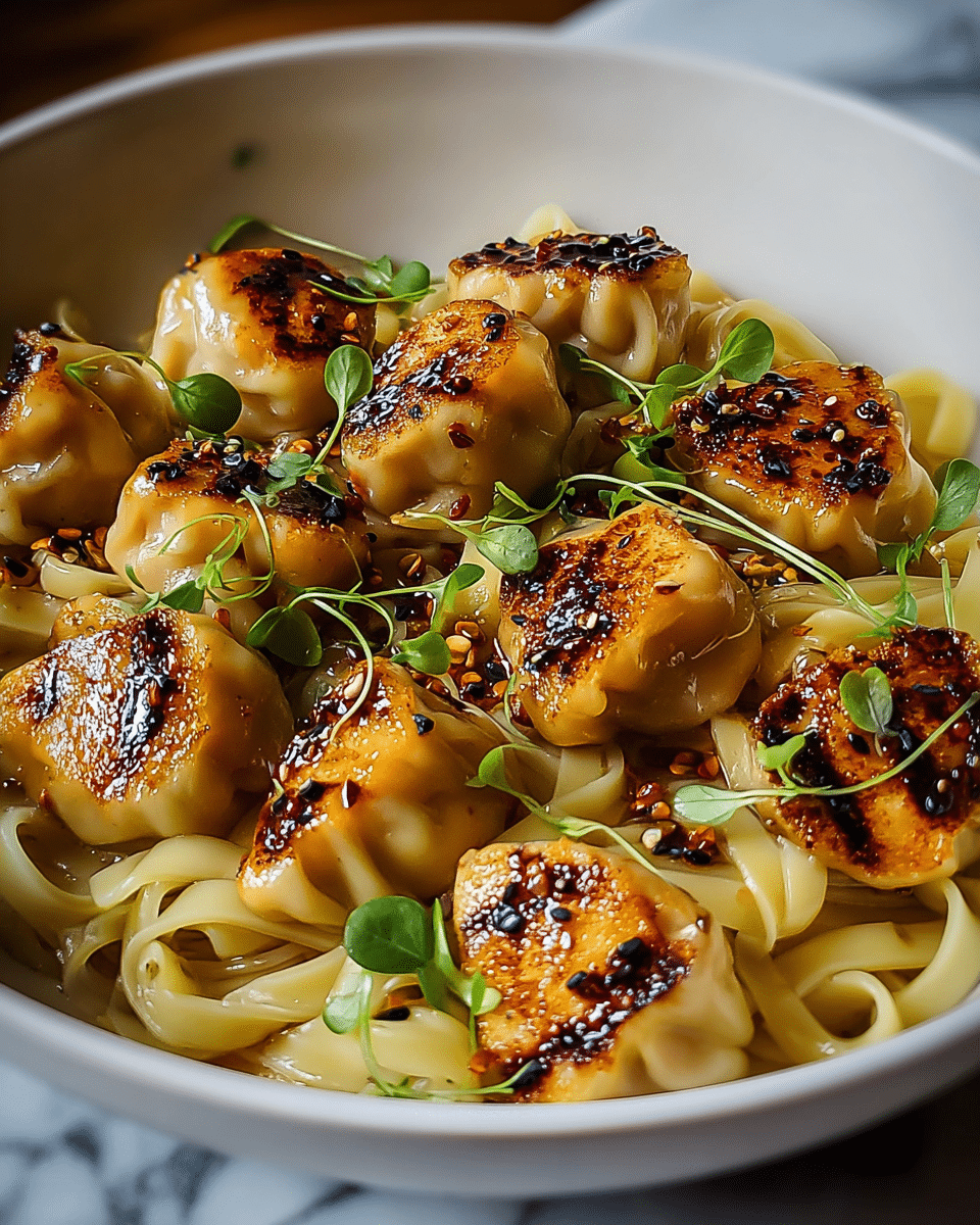 Creamy Garlic Butter Chicken Pasta Recipe - Recipe Image