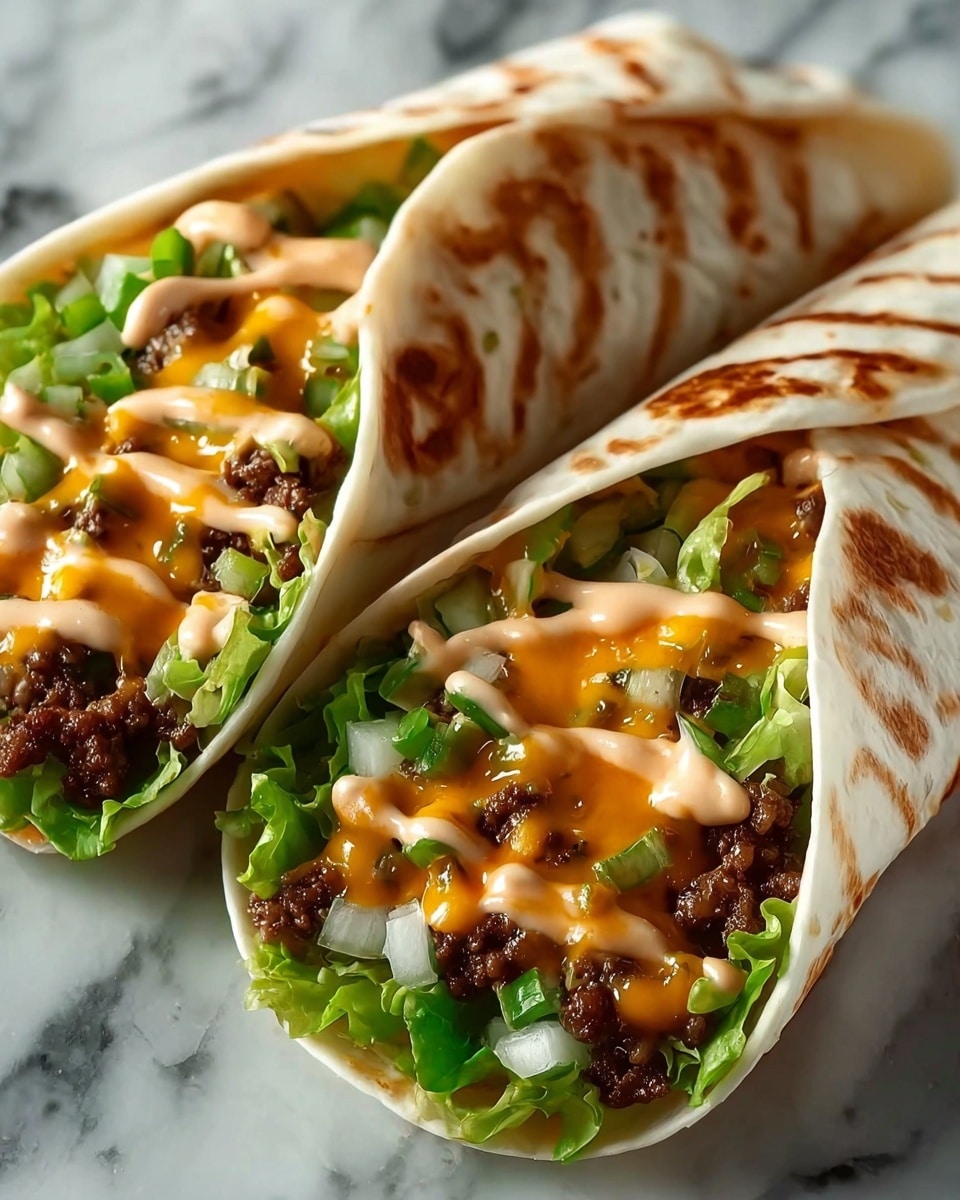Big Mac Wraps Recipe - Recipe Image