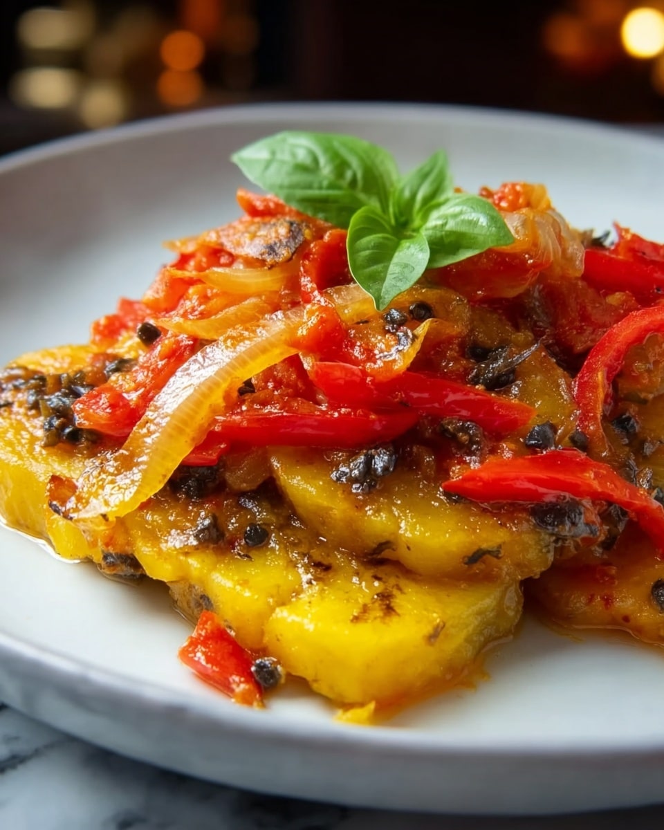 Italian Bell Pepper and Onion Scarpaccia Recipe - Recipe Image