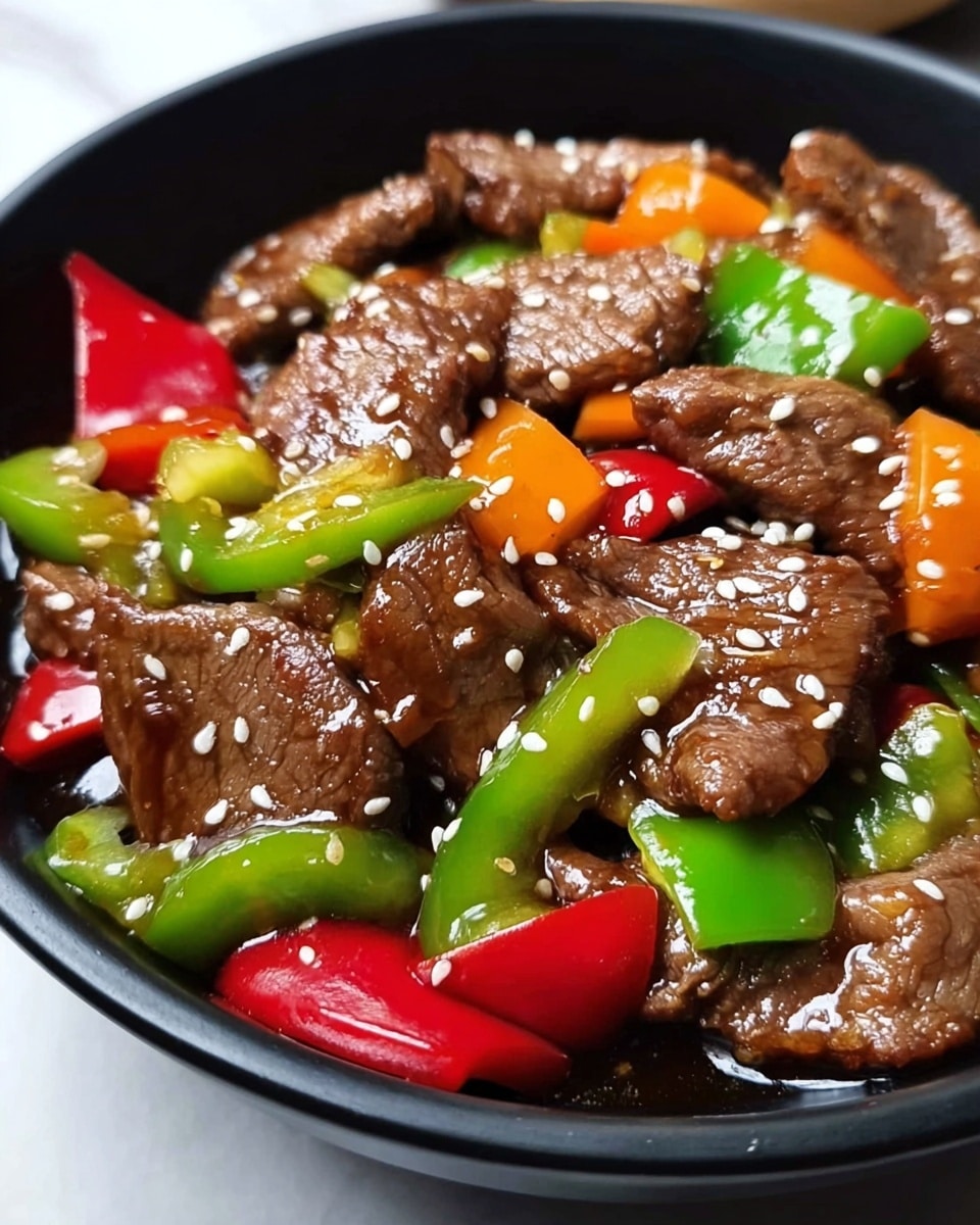 Easy Chinese Pepper Steak Recipe - Recipe Image