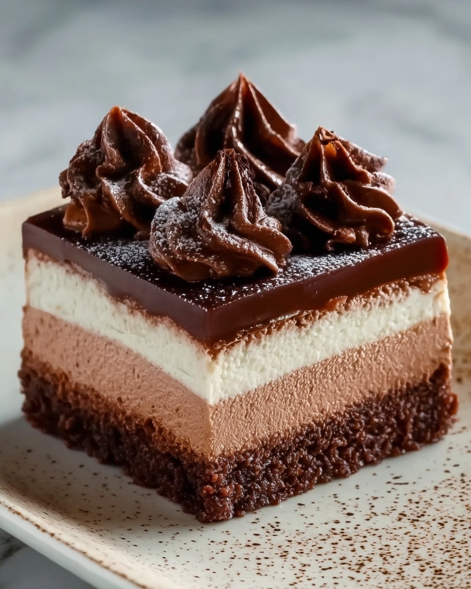 Chocolate Mousse Brownies Recipe - Recipe Image