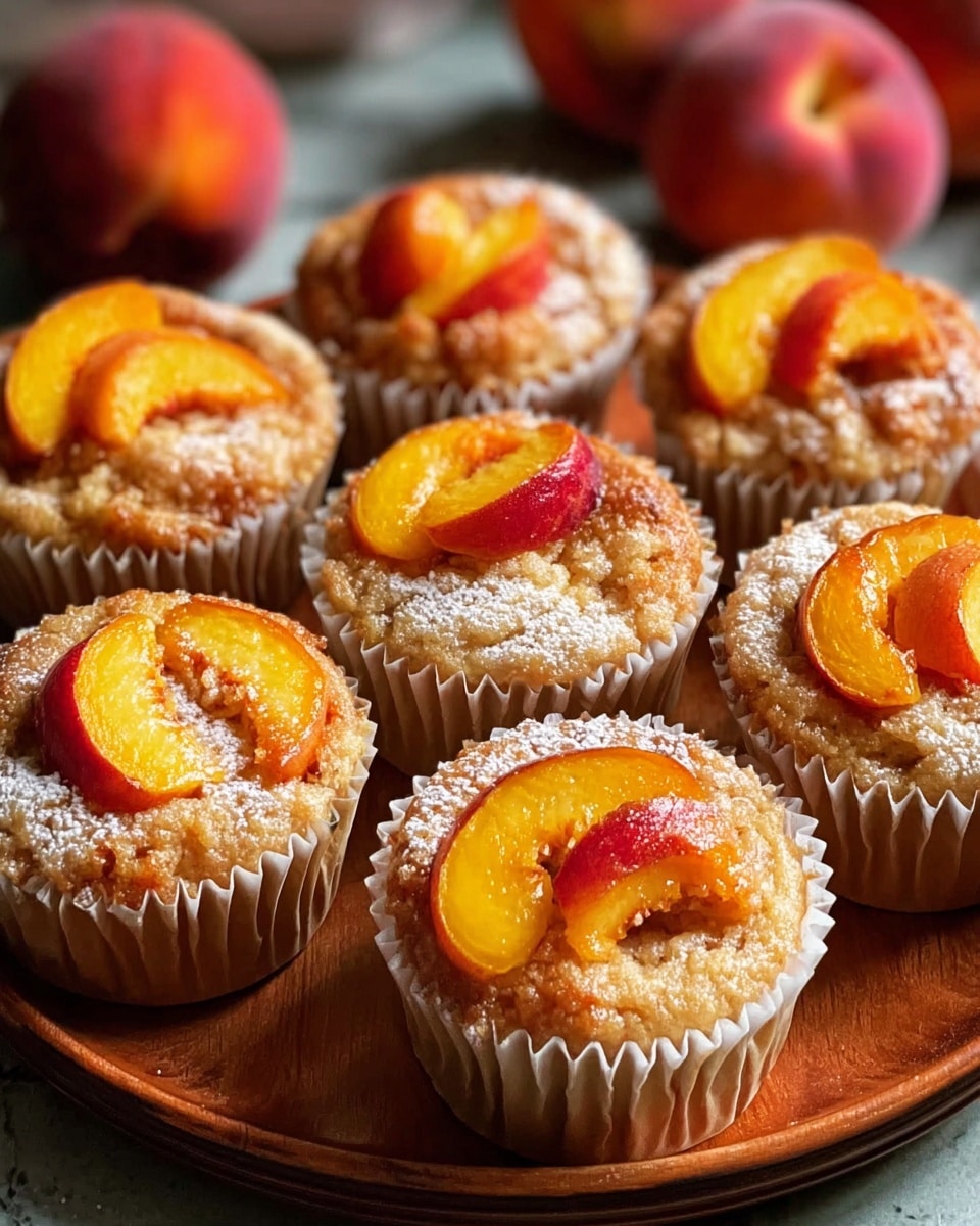 Peach Financiers: Elegant French Almond Cakes Recipe - Recipe Image