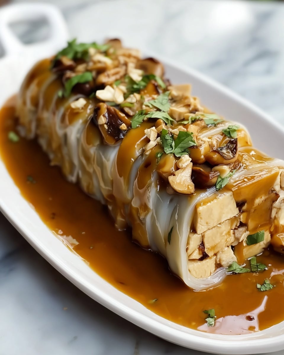 Tofu Skin Rolls with Savory Vegetable Filling and Aromatic Broth Recipe - Recipe Image