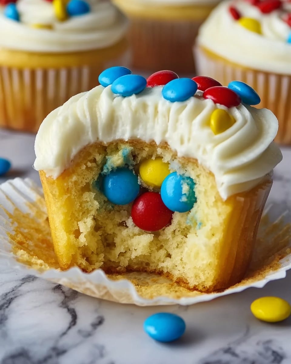 M&M Cupcakes Recipe - Recipe Image